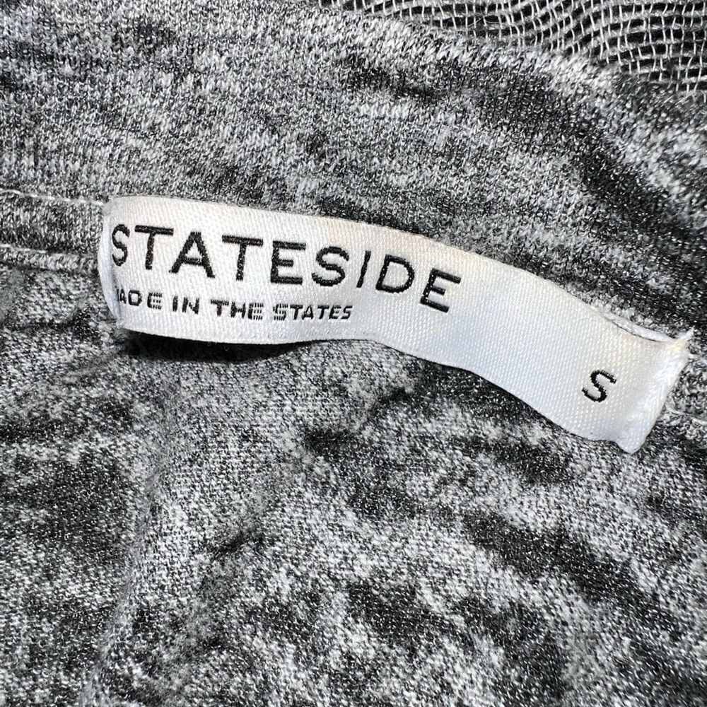 STATESIDE VELOUR/BURNOUT top, white and black, sporty and cute, hardly worn! - Picture 5 of 6